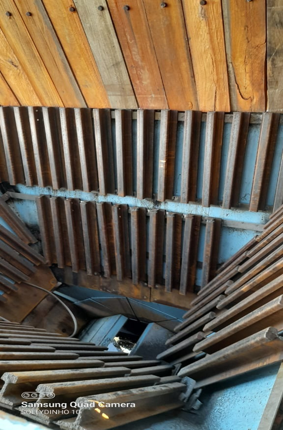 Ore Bin Refurbishment – the inside